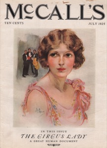 ORIG VINTAGE MAGAZINE COVER/ MCCALL'S - JULY 1925 Illus. Neysa McMeinby: McMein (Illust.), Neysa