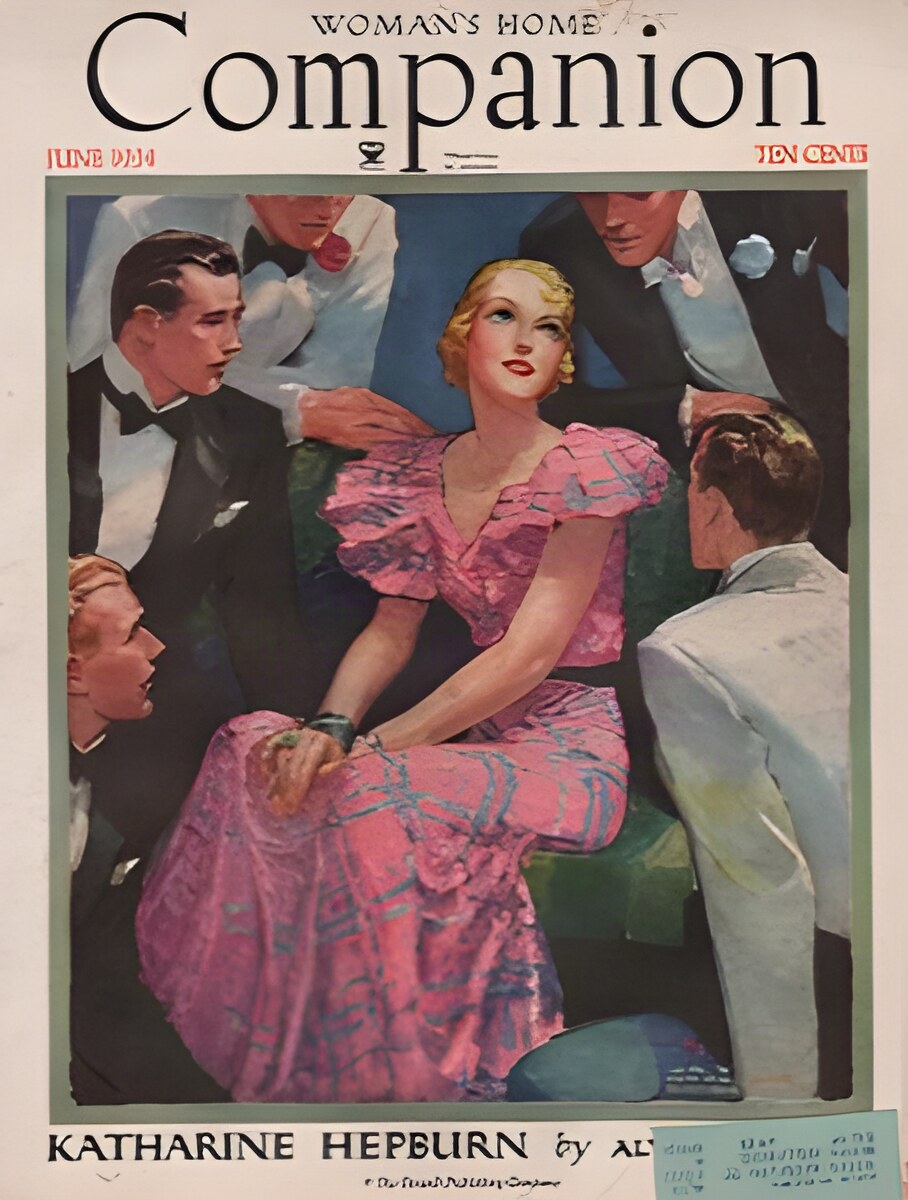 ORIG VINTAGE MAGAZINE COVER/ WOMAN'S HOME COMPANION - JUNE 1934by: Barnum (Illust.), Jay Hyde