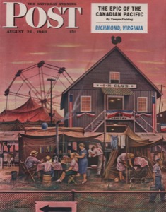 ORIG VINTAGE MAGAZINE COVER/ SATURDAY EVENING POST - AUGUST 28 1948by: Dohanos (Illust.), Stevan