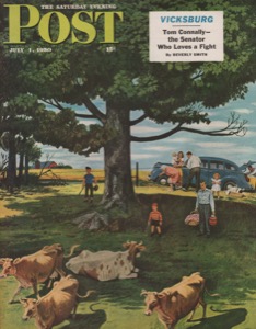 ORIG VINTAGE MAGAZINE COVER/ SATURDAY EVENING POST - JULY 1 1950by: Dohanos (Illust.), Stevan