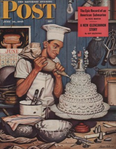 ORIG VINTAGE MAGAZINE COVER/ SATURDAY EVENING POST - JUNE 16 1945by: Dohanos (Illust.), Stevan