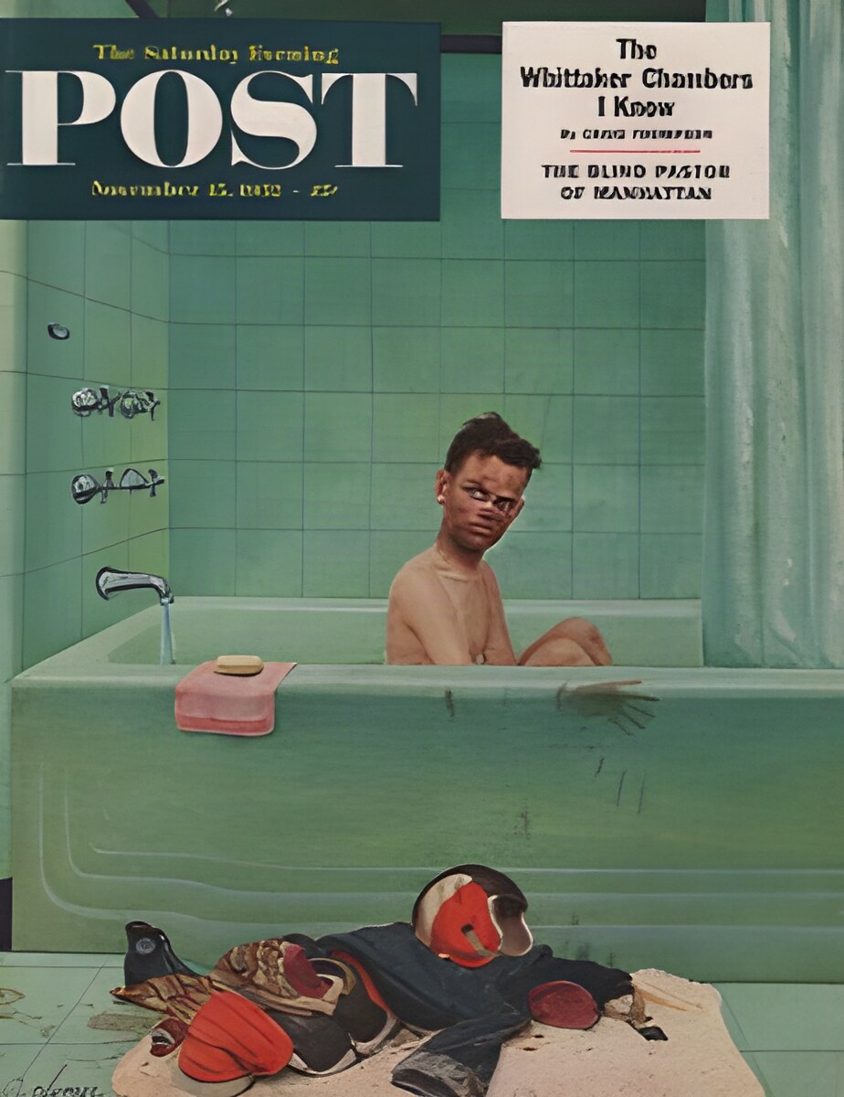 ORIG VINTAGE MAGAZINE COVER/ SATURDAY EVENING POST - NOVEMBER 15 1952by: Clymer (Illust.), John