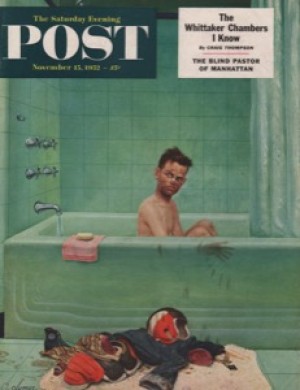 ORIG VINTAGE MAGAZINE COVER/ SATURDAY EVENING POST - NOVEMBER 15 1952by: Clymer (Illust.), John