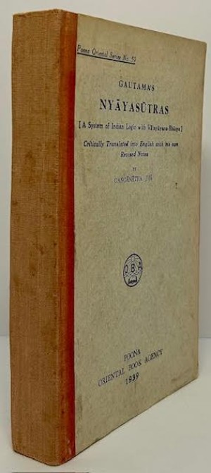 Gautama's Nyaua Sutras (With Vatsuayana-Bhasya)by: Jha, Ganganatha (English translation with revised notes)