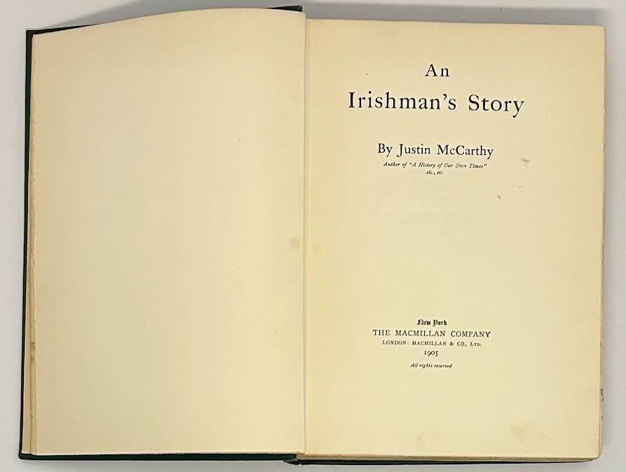 Irishman's Story, Anby: McCarthy, Justin
