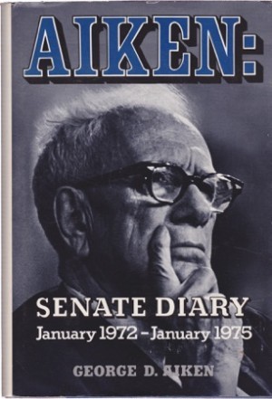 Aiken: Senate Diary: January 1972-January 1975 (SIGNED COPY)by: Aiken, George D. 
