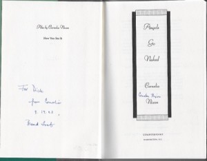 Angels Go Naked (SIGNED COPY)by: Nixon, Cornelia
