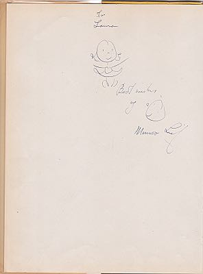 Boo: Who Used to be Scared of the Dark (SIGNED COPY)by: Leaf, Munro