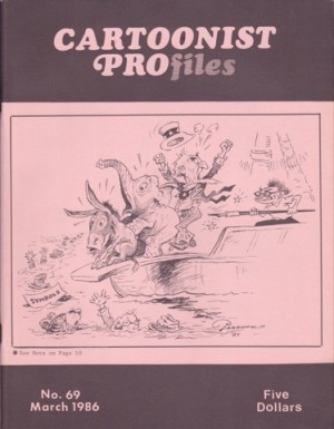 CARTOONIST PROFILES MARCH  1986 NO. 69by: Jud Hurd