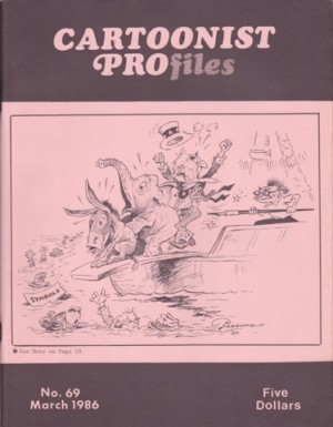 CARTOONIST PROFILES MARCH  1986 NO. 69by: Jud Hurd