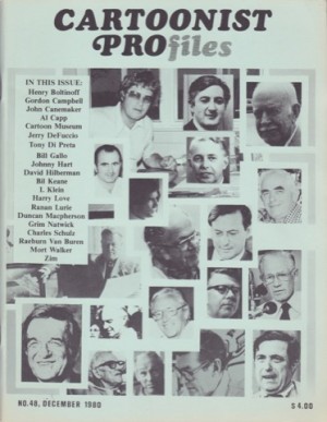 Cartoonist Profiles - No. 48, December 1980by: Hurd (Ed.), Jud