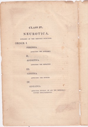 Class IV: Neuroticaby: N/A
