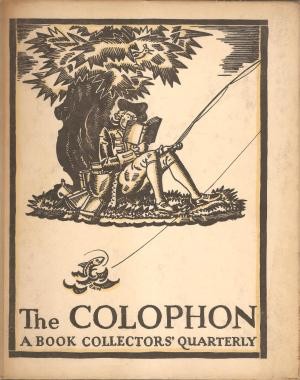 Colophon: A Book Collectors' Quarterlyby: Adler (editor), Elmor; Et Al.