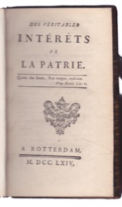 Des v&amp;eacute;ritables int&amp;eacute;r&amp;ecirc;ts de la Patrieby: Forges, Chevalier de