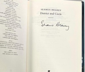 District and Circle (SIGNED COPY)by: Heaney, Seamus