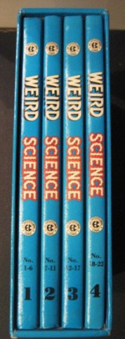 EC Comic Weird Science Volume 1-4 with Slipcase (EC an Entertaining Comic, Weird Science 1-22 in 4 volumes) (Hardcover) by: Gaines, William, (Editor), Wally Wood (Ill