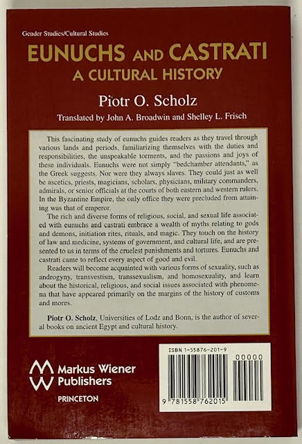Eunuchs and Castrati: A Cultural Historyby: Scholz, Piotr O. 