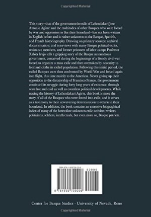 Expelled from the Motherland The Government of President Jose Antonio Agirre in Exile, 1937-1960by: Irujo, Xabier