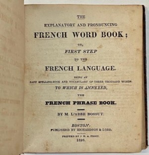 Explanatory and Pronouncing French Word Book; or, First Step to the French Languageby: Bossut, M. L'Abbe