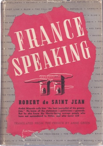 France Speaking by: Robert De Saint Jean