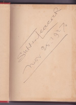 Frenzied Fiction (SIGNED COPY)by: Stephen Leacock