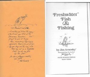 Freshwater Fish &amp; Fishing (SIGNED)by: Arnosky, Jim