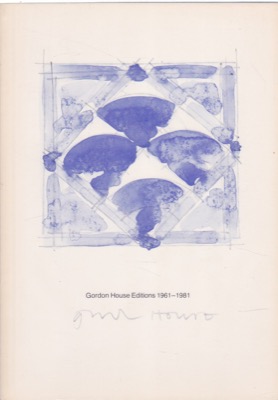 Gordon House Editions, 1961-1981 (SIGNED COPY)by: Baro, Gene 
