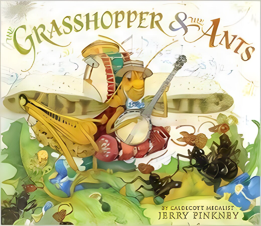 Grasshopper & the Ants, The (SIGNED COPY)by: Pinkney, Jerry