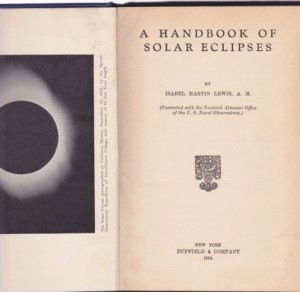 Handbook of Solar Eclipsesby: Isabel Martin Lewis