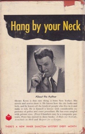 Hang by Your Neckby: Kane, Henry 
