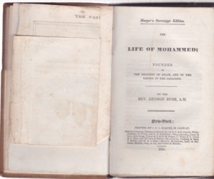 Harper?'s Family Library No. X, Life of Mohammed with a Plate, Complete in One Volumeby: Bush, Rev. George