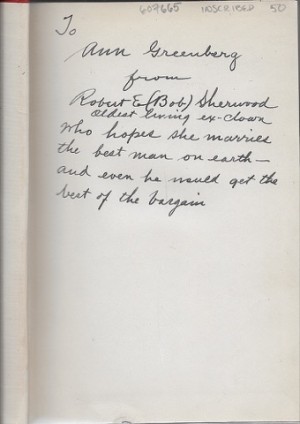 Here We Are Again: Recollections of an Old Circus Clown (SIGNED COPY)by: Sherwood, R. E.