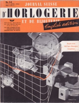 Journal Suisse D'Horlogerie Et De Bijouterie, English Edition, March-April  1953by: N/A