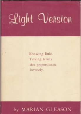 Light Version (SIGNED COPY)by: Gleason, Marian
