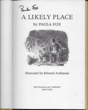 Likely Place, A (SIGNED COPY)by: Fox, Paula