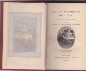 Little Sunshine's Holiday: A Picture From Lifeby: The Author of John Halifax, Gentleman (Mulock, Dinah)