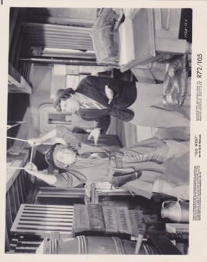 MOVIE STILL- Harpo and Chico Marx/ Go West/8x10/BW/1940by: N/A