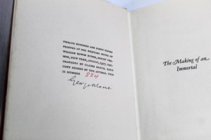 Making of an Immortal, The (SIGNED COPY)by: Moore, George