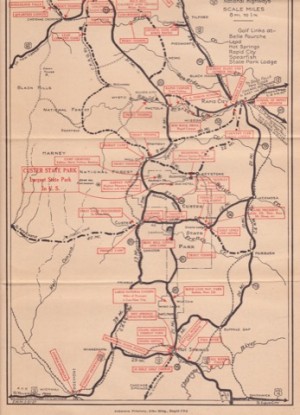 Map of The Black Hills Region - 1927by: N/A