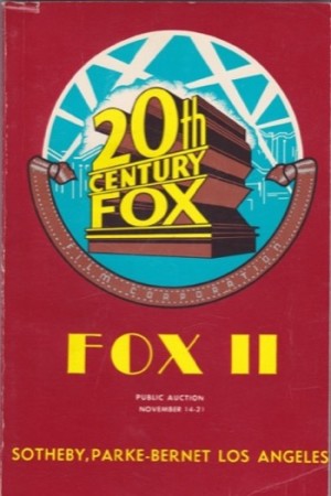 Movie Memorabilia: Inactive Properties Including Furniture Decorative Objects Paintings Posters Set Sketches And Other Decorations Carriages And Model Airplanes And Ships Firearms The Property Of 20Th Century Fox Film Corporation