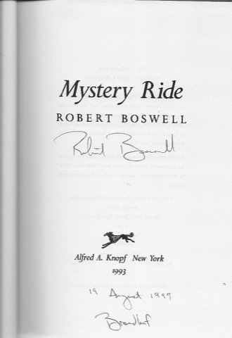 Mystery Ride (SIGNED COPY)by: Boswell, Robert