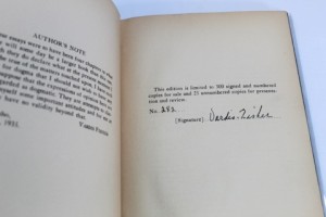 Neurotic Nightingale, The (SIGNED COPY)by: Fisher, Vardis