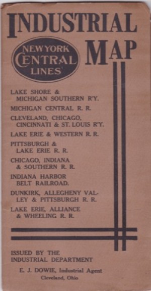 New York Central Lines Industrial Mapby: E.J. Dowie