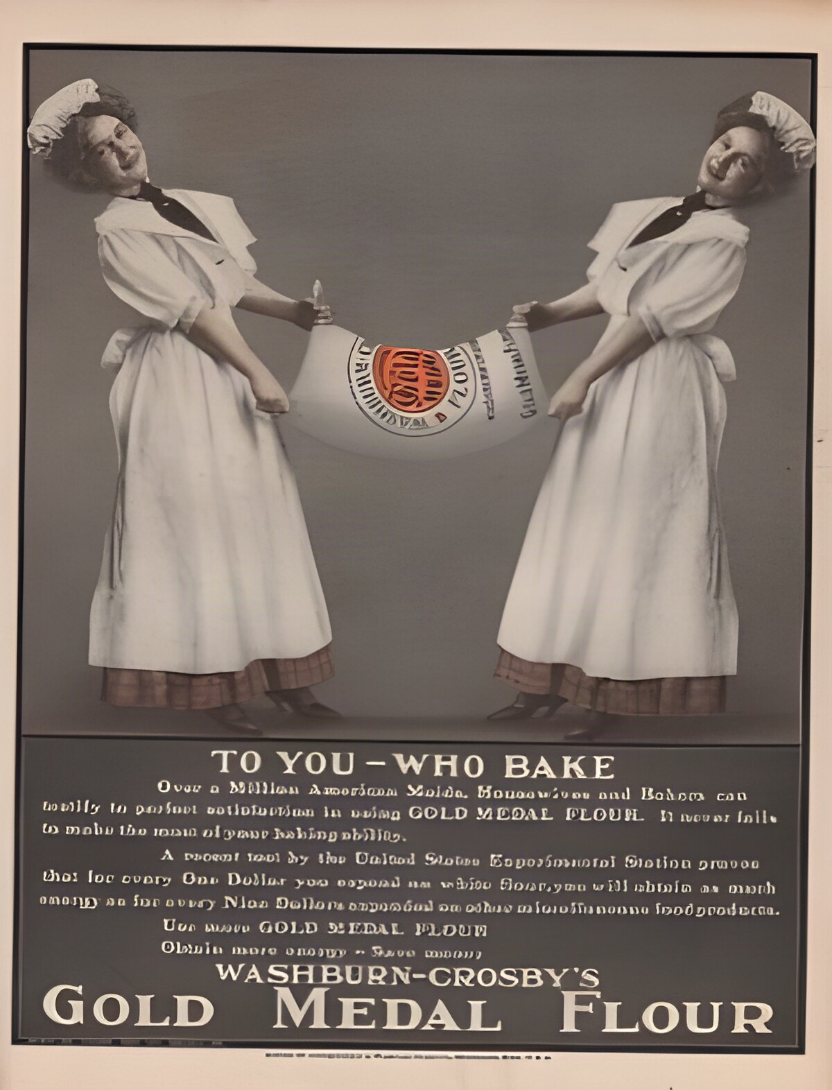 ORIG VINTAGE 1908 GOLD MEDAL FLOUR ADby: N/A