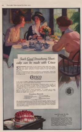 ORIG VINTAGE 1919 CRISCO SHORTENING ADby: Hewitt (Illust.), John Newton