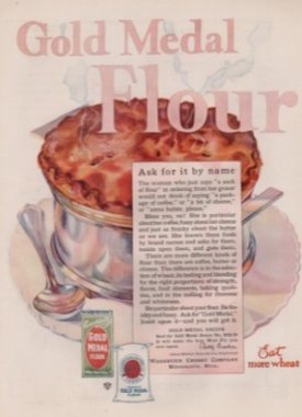 ORIG VINTAGE 1920s GOLD MEDAL FLOUR ADby: N/A