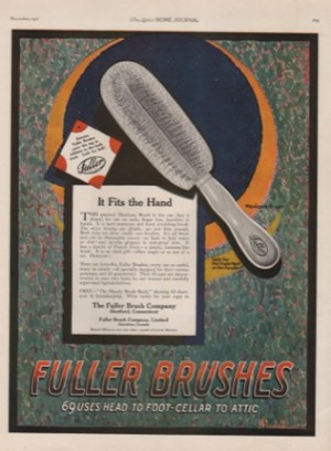 ORIG VINTAGE 1921 FULLER BRUSH MAGAZINE ADby: Sternlolf (Illust.)