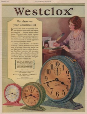 ORIG VINTAGE 1923 WESTCLOX ADby: N/A