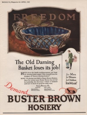 ORIG VINTAGE 1925 BUSTER BROWN HOSIERY ADby: N/A