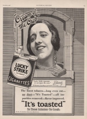 ORIG VINTAGE 1928 LUCKY STRIKE CIGARETTES ADby: N/A